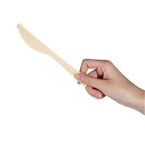 Sustainable Cake Cutting Birchwood <b>Knives</b> for Catering 155mm Cutlery <b>Knife</b> for Food Trucks and Cafeterias Food and Dessert 2026 - Product Image 1