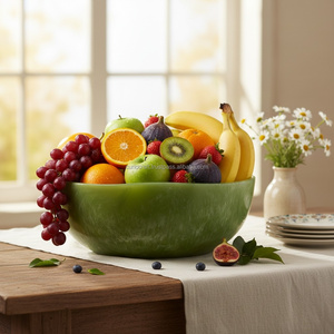 Bol à fruits moderne en résine époxy fait main - Product Image 1
