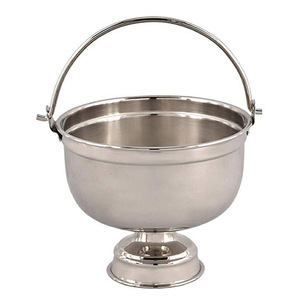 Cubeta Pequeña de Acero Inoxidable para Agua Bendita |   Cubo para Agua Bendita con Asa – Export Corporation - Product Image 1