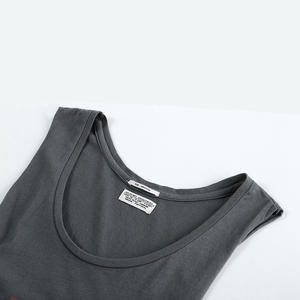 Débardeur de sport sans manches en coton pour homme, respirant, léger, pour fitness, course et entraînement, vêtement de sport d'été, vente en gros - Product Image 2