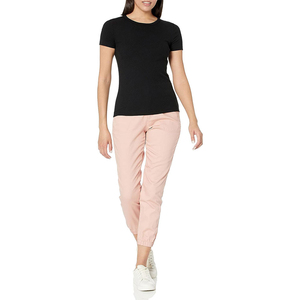 Camisetas de Algodón Lisas Personalizables para Mujer, Camisetas Casuales Suaves y Transpirables de Manga Corta para Verano, Proveedor Mayorista - Product Image 4