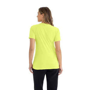 T-shirt unisexe classique jaune fluo For Level 6210, léger, confortable, avec logo personnalisé, 100 % coton, écologique et respirant - Product Image 5