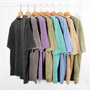 เสื้อยืดทรงเข้ารูปสไตล์วินเทจ ผ้าฝ้าย 100% ล้างสีแบบ Heavy Acid Wash คุณภาพพรีเมียม ไซส์พลัส เหมาะสำหรับผู้ชาย - Product Image 2