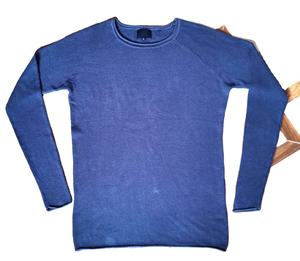 Suéter de Punto Liso Personalizado para Hombre, Cuello Redondo, Manga Larga, Invierno, Transpirable, Nailon/Acrílico, Antiencogimiento - Product Image 1