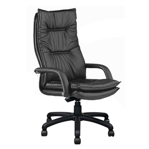 Modern Ergonomic Leather Executive Office <b>Chair</b> with Adjustable Height and Swivel Base for <b>Conference</b> Meetings - Product Image 1