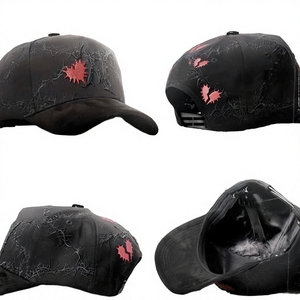 Custom Brand 6-Panel Canvas Adjustable Baseball <b>Cap</b> with 3D Embroidery Curved Brim Argyle Pattern Breathable & Waterproof Fabric - Product Image 1