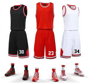 Ensemble de maillot de basket-ball blanc personnalisable, numéro 33 rouge, imprimé par transfert thermique sur le devant, uniforme sans manches unisexe, séchage rapide, pour adultes - Product Image 6