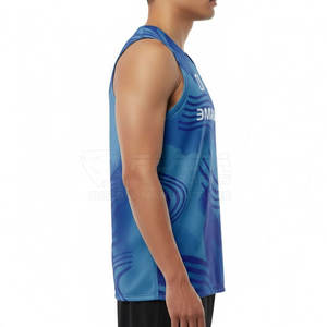 Chemise sans manches professionnelle pour le lacrosse, anti-transpiration, séchage rapide, vêtements de sport pour les joueurs masculins - Product Image 6