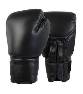 Guantes de Boxeo de Cuero con Cordones, Protección Completa para los Dedos, Equipo de Entrenamiento Profesional para Adultos, Color Negro - Product Image 6