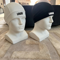 Casquette de cyclisme unisexe à bas prix en stock, imprimée avec logo, en polyester haute performance, bonnet de sport personnalisé