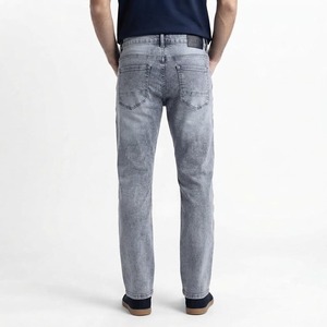 Jeans de Mezclilla de Alta Calidad para Hombre, Corte Recto, Lavado a la Piedra, Cintura Media, Corte Regular, Estilo Casual para Primavera, Tela de Algodón - Product Image 2