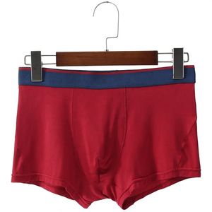 Bluish Purple Basic <b>Men</b> <b>Trunks</b> Athletic Boxer Briefs Smooth Cotton Blend Stretch Fabric Breathable Comfort Fit Underwears - Product Image 3