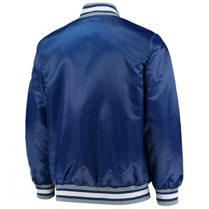 Veste universitaire en satin vert foncé personnalisée pour homme, uniforme de baseball bomber, doublure matelassée de haute qualité, veste de streetwear pour équipe - Product Image 3