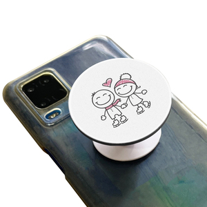 Durable Bear Plastic White Adjustable Adhesive <b>Phone</b> Grip <b>Stand</b> Wedding Party Gift Souvenir Socket Type Mobile <b>Phones</b> Print + - Product Image 4