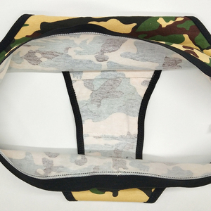 Braguitas de Bikini con Estampado de Camuflaje para Mujer, de Talle Bajo, Sin Costuras, con Decoración de Lazo, Tejido de Spandex y Nailon, Ropa Interior Sexy - Product Image 4