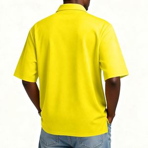 Polo Casual de Negocios para Hombre, Algodón Premium, Manga Corta, Corte Clásico, para Golf, Tenis, Trabajo, Deportes, Personalizable con Bordado - Product Image 4