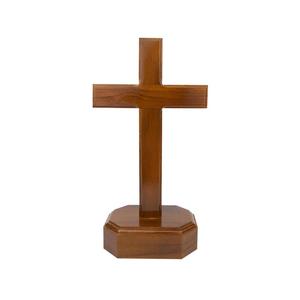 Cruz de Pared de Madera Minimalista Moderna, Decoración Religiosa Cristiana Hecha a Mano para Iglesia, Hogar o Sala de Oración - Product Image 2
