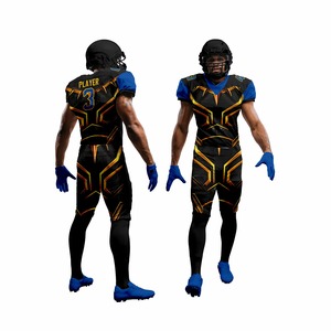 Custom Sublimation American Football Uniform Set Jersey Pants Compression <b>Gloves</b> Package Deal OEM ODM Low MOQ Short Sleeve - Product Image 5