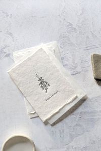 Cartes de vœux personnalisées écologiques pour Noël et anniversaires, faites à la main, pour occasions festives, impression offset, vente en gros - Product Image 3