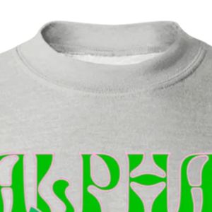 Sudadera Gris con Estampado Gráfico, Cuello Redondo, Manga Larga, Puños Acanalados, Informal, para Mujer, Top de Felpa, Moda Urbana, para Uso Diario - Product Image 4