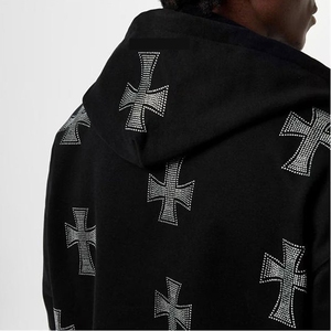 2026 New Arrival Premium Rhinestone Sweat Suit Men USA Sparkling <b>Tracksuit</b> Hoodie Pants Set Stylish Wear - Product Image 4