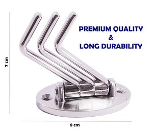 Stainless Steel Wall Mounted Clothing Hook Round Base Multifunctional Heavy Duty Rust Resistant Hanger <b>Rack</b> for Doors and Walls - Product Image 2