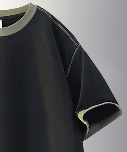 Paquete Múltiple de Camisetas Unisex 100% Algodón, Suaves, Transpirables, Ecológicas, de Corte Holgado, Manga Corta, Cuello Redondo, Color Sólido, Bangladesh - Product Image 5