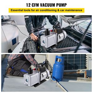 Pompa per vuoto HVAC da 12CFM 1 HP per aria condizionata 110V 5PA Ultimate a palette rotative - Product Image 2