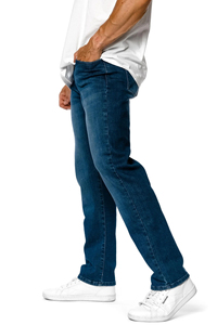 Pantalon en jean personnalisé, noir délavé, nouvelle mode, style hip-hop, déchiré, coupe large empilée pour homme - Product Image 6