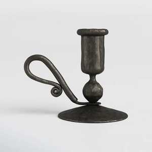 Iron <b>Candlestick</b> Holder Classic Design Home Decoration Metal Candle Holder Twisted Stem <b>Black</b> Finish - Product Image 4