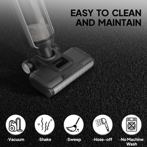 พรมเช็ดเท้าพีวีซีคอมโพสิตสีดำขนาดใหญ่พิเศษ สำหรับพื้นที่เชิงพาณิชย์  ป้องกันความเมื่อยล้า ขนาด 90x180x1.2 ซม. ป้องกันการลื่น - Product Image 6