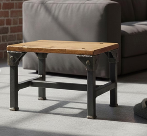 Hot Selling Iron Cheap New Design Metal <b>Frame</b> Wooden Top With <b>Black</b> Powder Coating Coffee Table End Table Nesting Table - Product Image 4