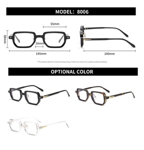 Nouvel Arrivage RTS – Lunettes Anti-Lumière Bleue Confortables à Monture Carrée Fine Vintage en PC, Unisexe, Tendance 2026 - Product Image 6