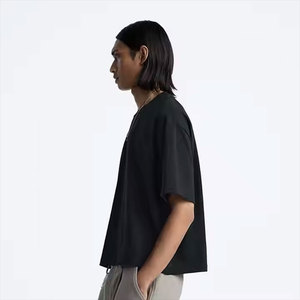 Camiseta de Manga Corta Informal, 100% Algodón, Corte Holgado, Talla Grande, Personalizable con Logotipo, Camiseta Oversize para Hombre - Product Image 3
