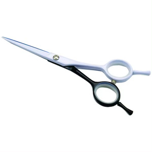 Ciseaux de coiffure professionnels en acier inoxydable 440C, lame tranchante, pour droitiers, manche long, poignée en acier inoxydable, usage en salon, 28 - Product Image 2