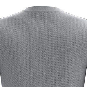 Maillot de football sublimé gris rayé pour homme, manches courtes, col rond, coupe régulière, évacuation de l'humidité, vêtements de sport toutes saisons - Product Image 5