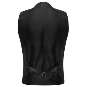 Wholesale Handmade Men's <b>Black</b> Watch Tartan Kilt <b>Vest</b> Scottish Highland Waistcoat Factory Supplies - Product Image 2