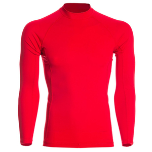 Nuevo Rashguard Profesional para Hombre, Hecho a Medida, Diseño Bicolor Negro y Rojo, UPF50, Secado Rápido, Antibacteriano - Product Image 1