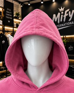 Sudadera con Capucha Nueva al por Mayor 2026 con Logotipo Personalizado Serigrafiado, Sudadera Rosa Oversize, Sudadera Premium Estilo Urbano - Product Image 3