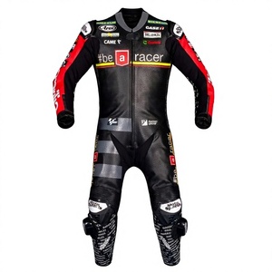 ชุดแข่งรถมอเตอร์ไซค์ Maverick Vinales MotoCP หนังวัว/หนังจิงโจ้ สำหรับขับขี่/แข่งรถ  ชุดจั๊มสูทหนังสำหรับนักขี่มอเตอร์ไซค์/ชุดนักบิด ระดับ 2 CE Pro - Product Image 1