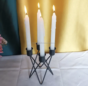 Support de bougie décoratif pour la maison, support de bougie en métal de luxe, support de bougie fantaisie, décoration de mariage en provenance d'Inde - Product Image 4