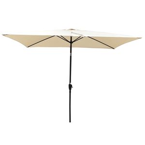 Parapluie extérieur étanche 6x9 pieds avec rabat inclinable à bouton-poussoir à manivelle pour piscine de jardin et marché - Product Image 3