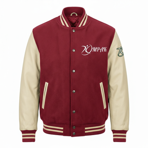 Veste universitaire d'hiver professionnelle de style américain avec doublure matelassée, broderie, capuche, unisexe, logo sur le devant - Product Image 1