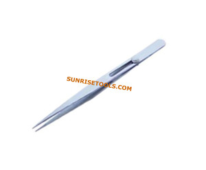 Pince à épiler conique en fer à pointe arrondie 120 mm pour bijoux SUNTOOLS/STIPL - Product Image 2
