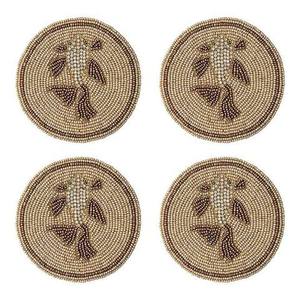 Designer Art Beaded Reusable <b>Drink</b> <b>Coasters</b> for Wedding Decor Custom Design Promotional Product - Product Image 2