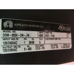 Amplificateur de servomoteur ELECTROCRAFT DDM-005X-DN-AM - Équipements et pièces semi-conductrices d'occasion fiables à l'échelle mondiale - Product Image 5