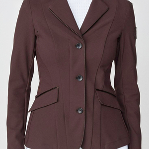 Veste d'équitation pour femme de haute qualité, anti-bactérienne, protection UV, respirante, en polyester et élasthanne, sur mesure pour les concours d'équitation - Product Image 3