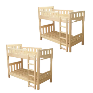 Fabrication en Indonésie Lit superposé moderne et simple Lit superposé en bois de teck massif en matériau naturel pour la chambre des enfants - Product Image 6