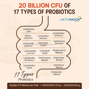 Sachet de supplément probiotique quotidien avec 10 milliards de CFU 30 bâtonnets pour la santé et le bien-être intestinaux de marque privée - Product Image 4