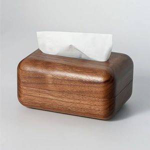 Porte-boîte à mouchoirs traditionnel en bois massif pour une décoration intérieure classique avec une construction artisanale durable - Product Image 6